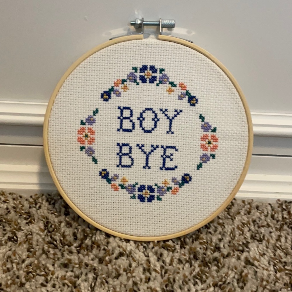 Handmade completed cross Stitch